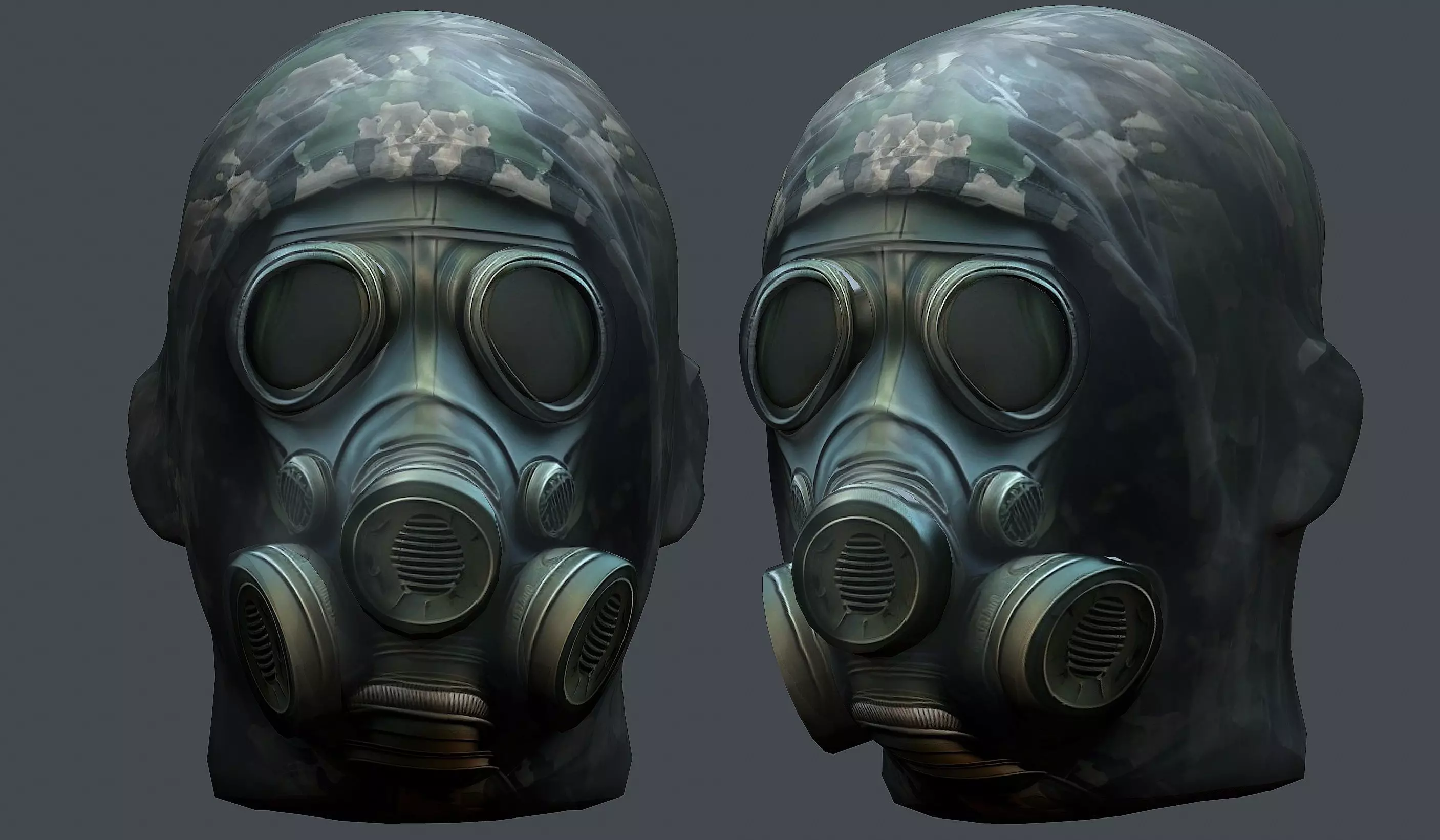 Helmet 3d model military combat Military Low-poly Low-poly 3D model_0