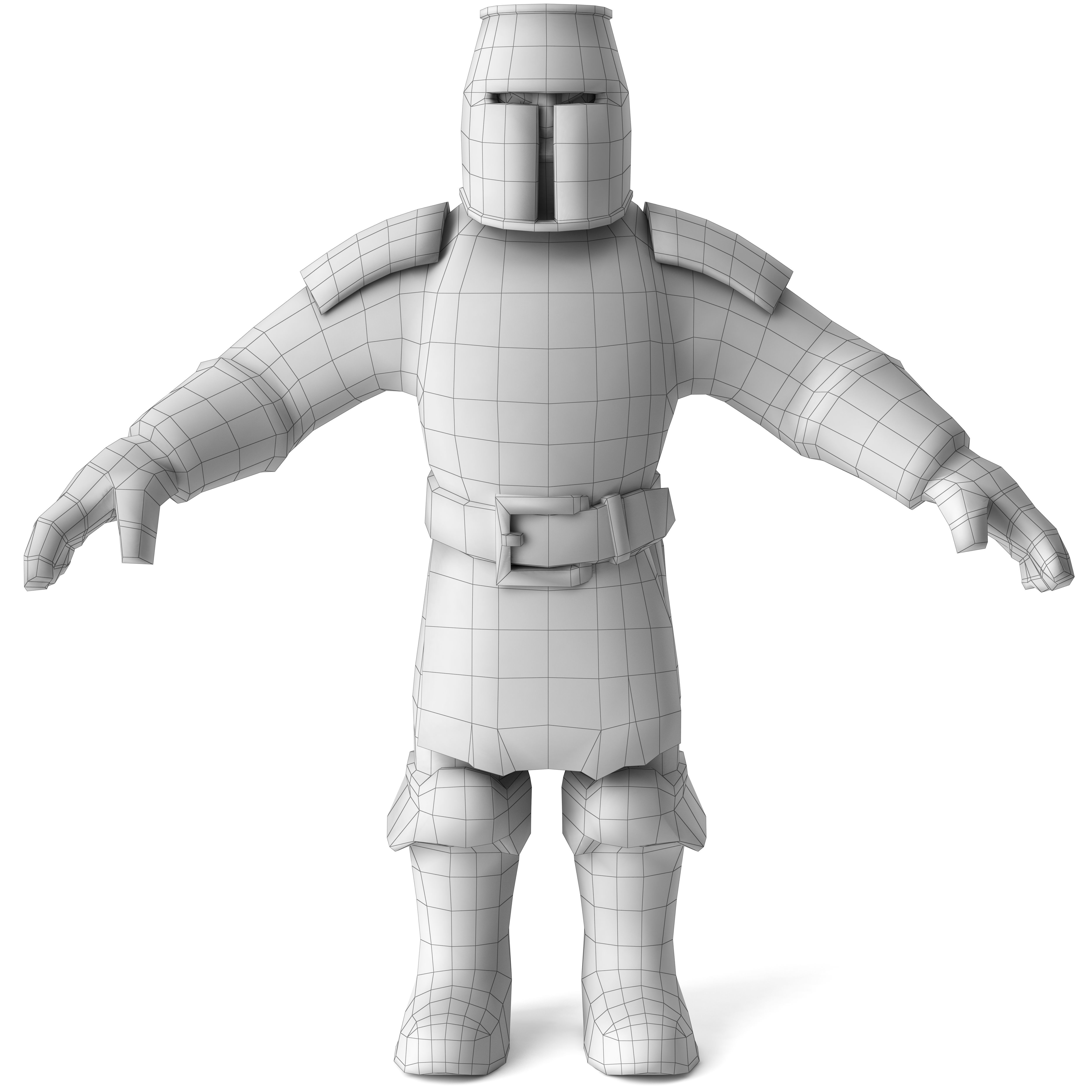 CASTEL GUARD Low-poly 3D model_5