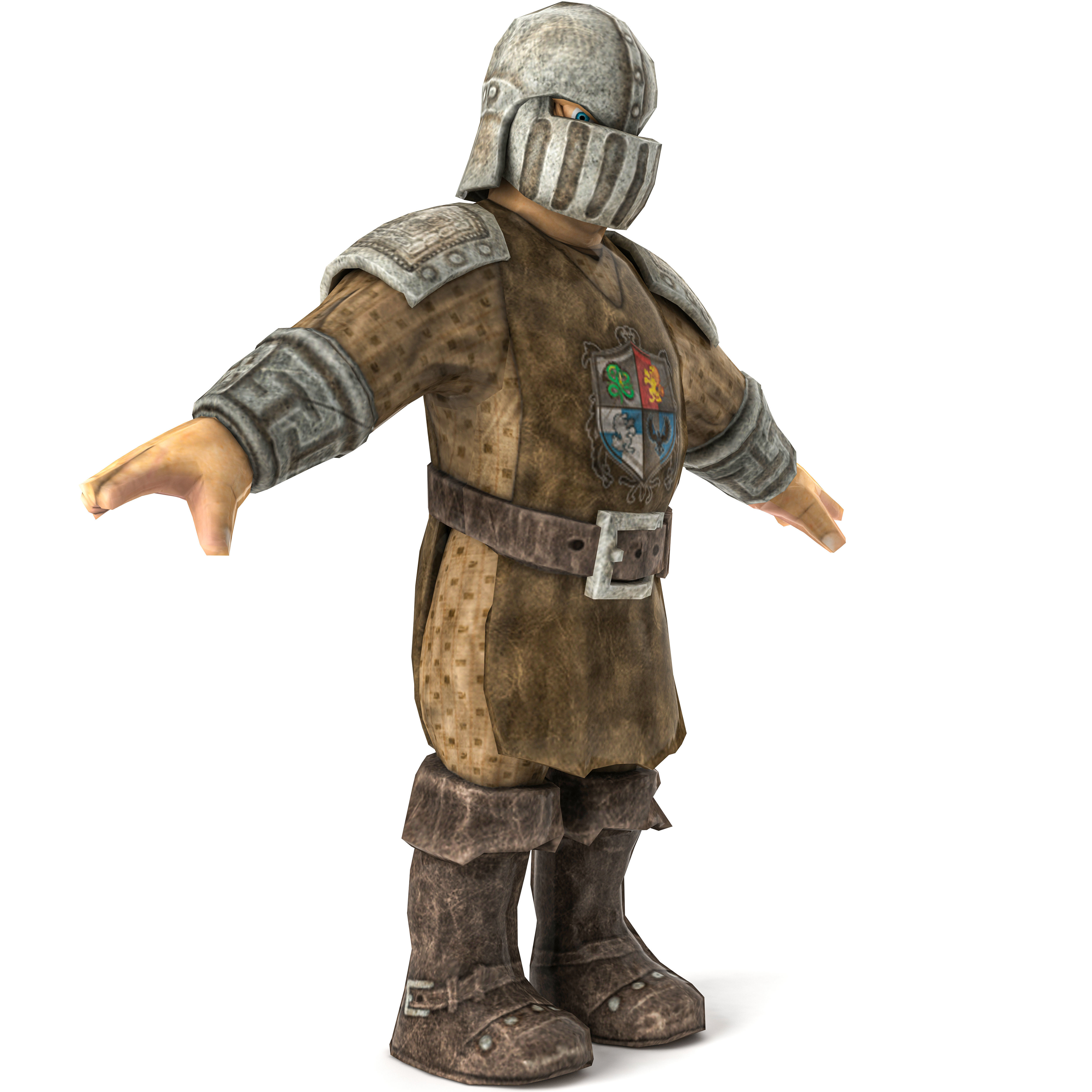 CASTEL GUARD Low-poly 3D model_3
