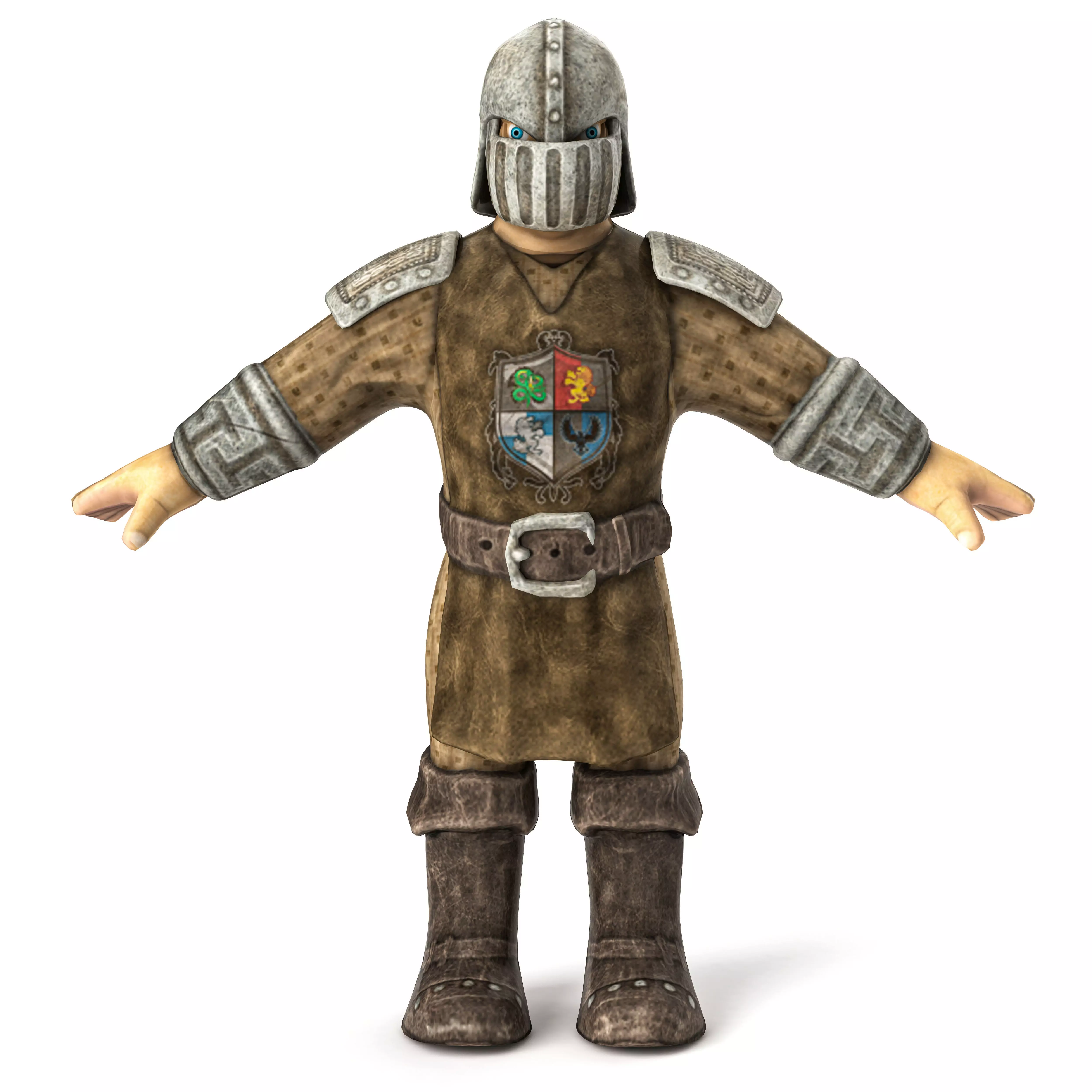 CASTEL GUARD Low-poly 3D model_0