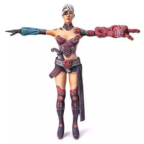 Female Warrior- SKINNED