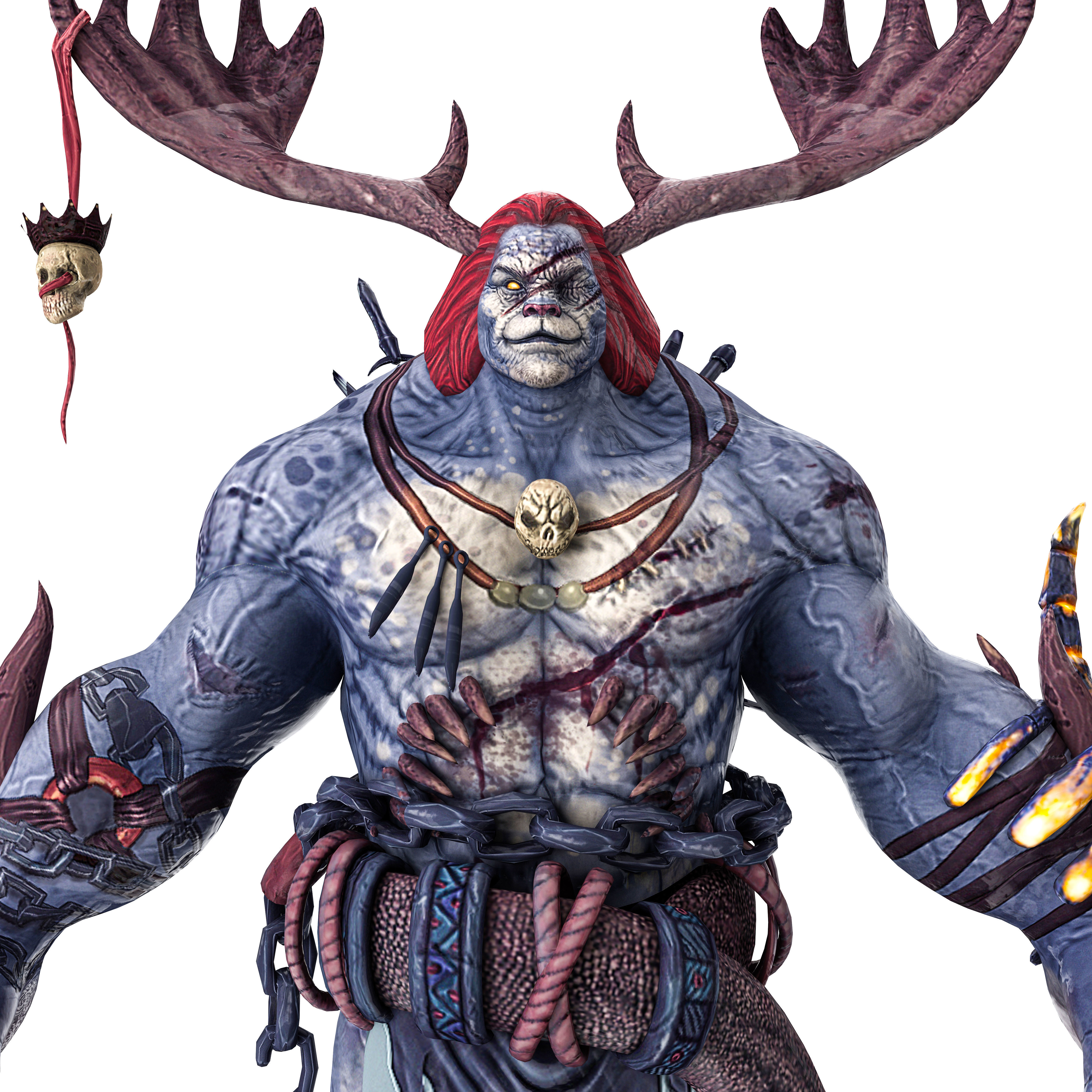 MONSTER CREATURE Low-poly 3D model_5