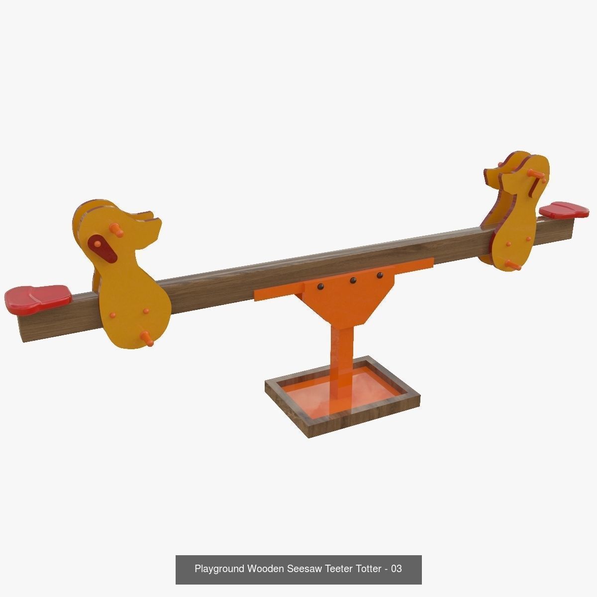3 Seesaw  Collection Playground Wooden Seesaw Teeter Totter _4