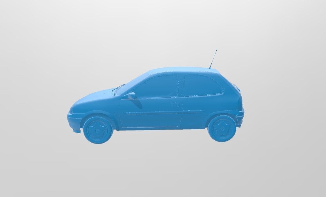 STL OPEL CORSA 1997 3D print model_2