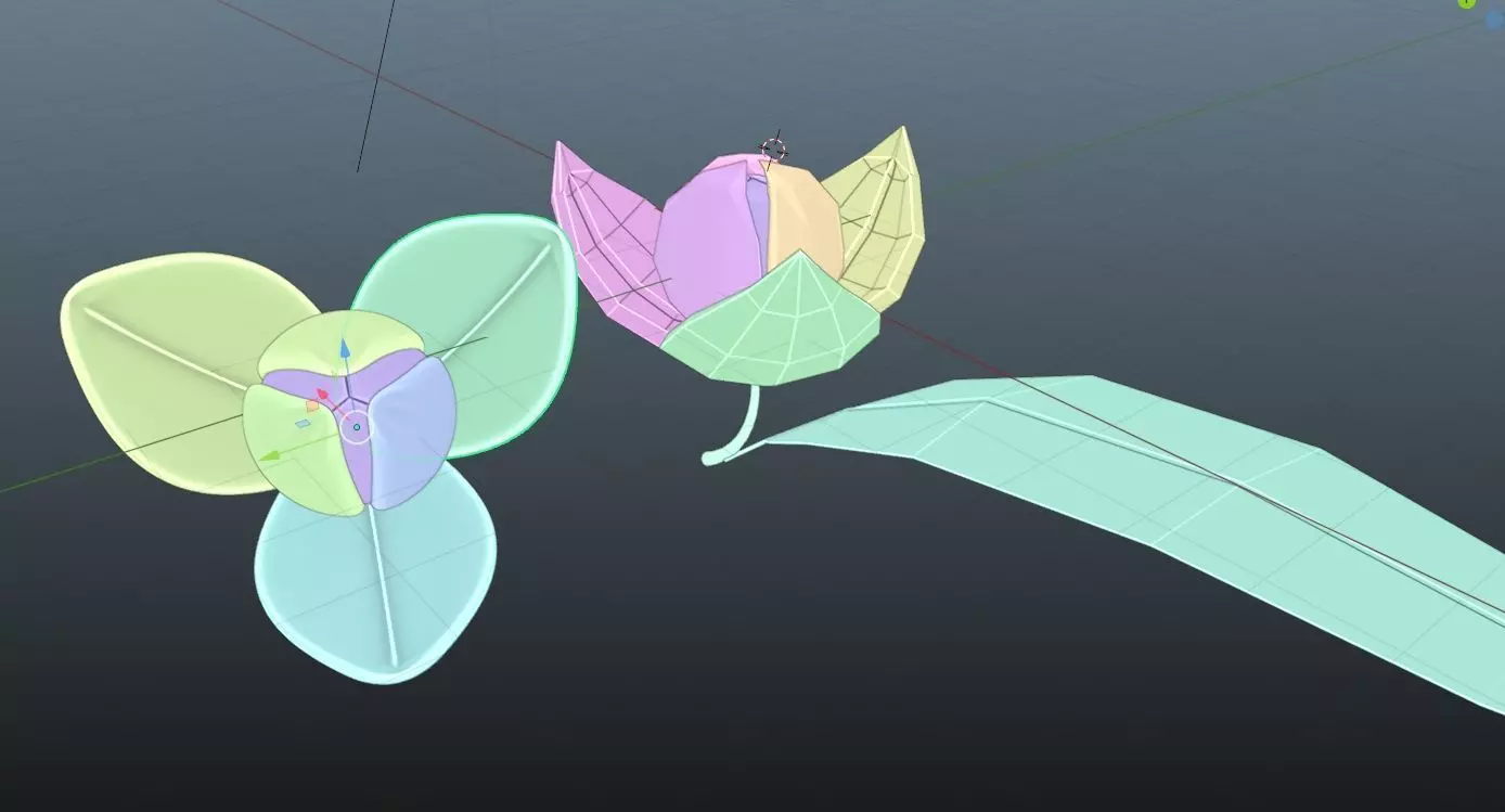 Lumdoun flower Free low-poly 3D model_0