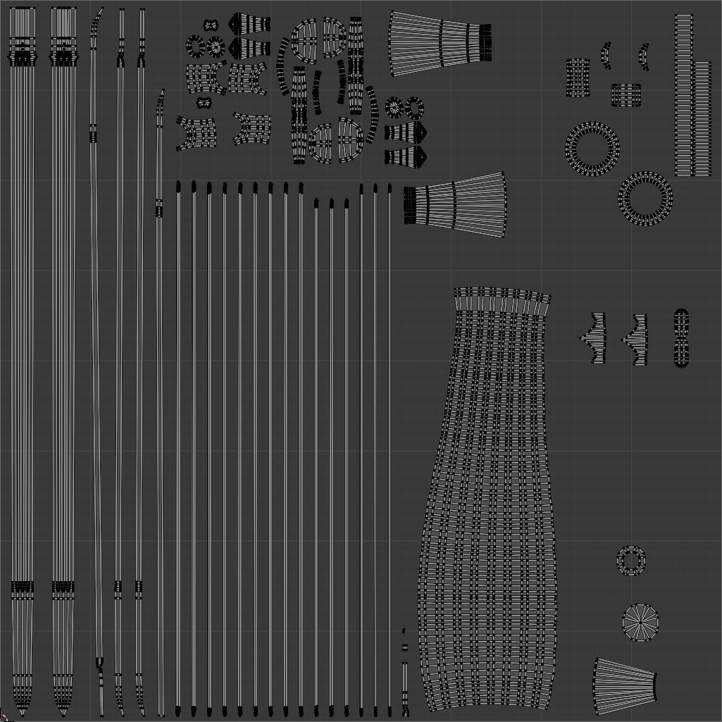 Gallowglass Claymore - A Scottish-Irish Greatsword Low-poly 3D model_31