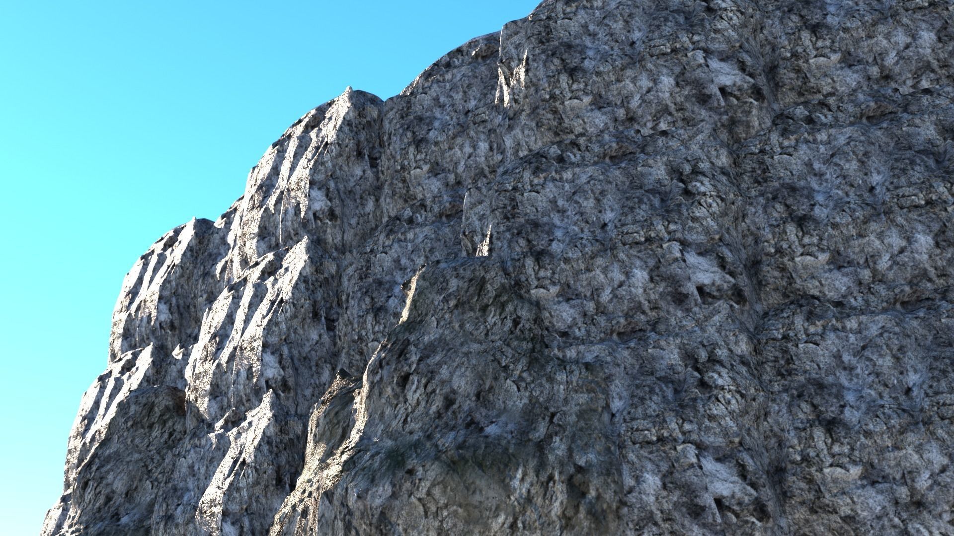 two Cliff pack Free 3D model_2
