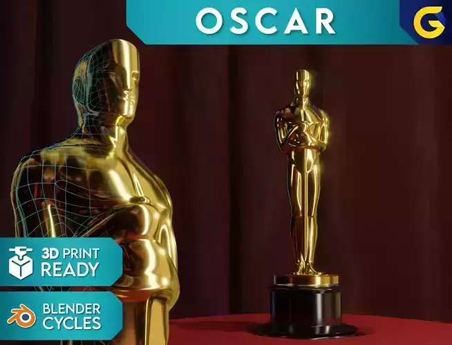 OSCAR statuette - 3D PRINT READY 3D print model