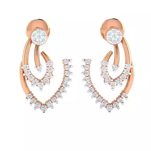 Women Earrings STL JCD OBJ FBX Renders Details