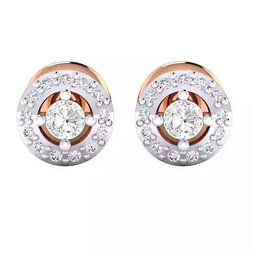 Women Stud Earrings STL JCD OBJ FBX Renders Details