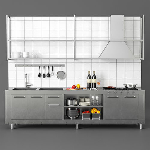 Restaurants Kitchen 2 3D model
