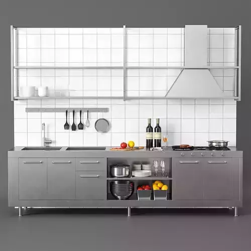 Restaurants Kitchen 2 3D model