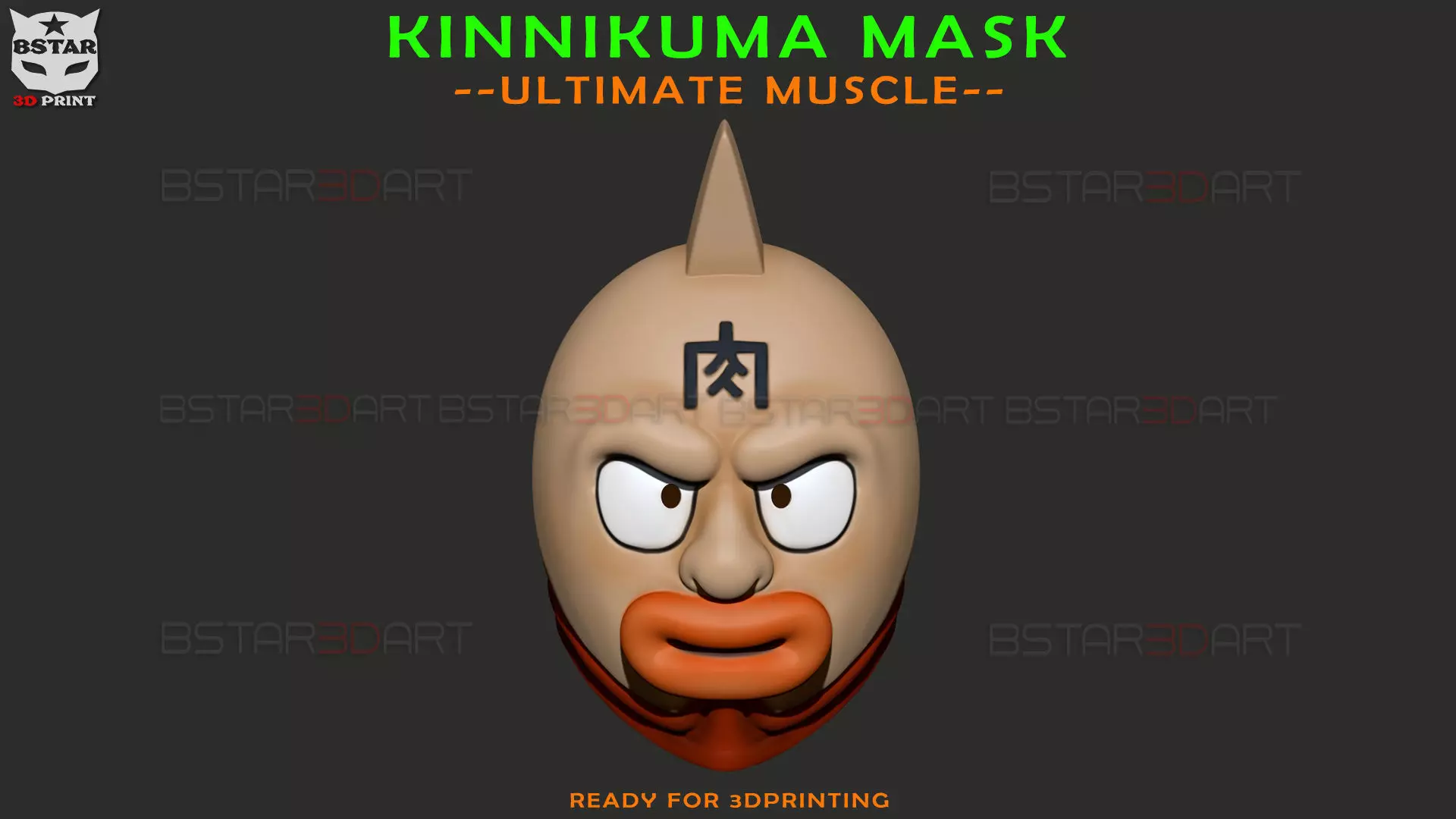Kinnikuman Legacy Mask - Ultimate Muscle Cosplay 3D print model_0