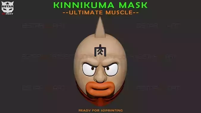 Kinnikuman Legacy Mask - Ultimate Muscle Cosplay 3D print model