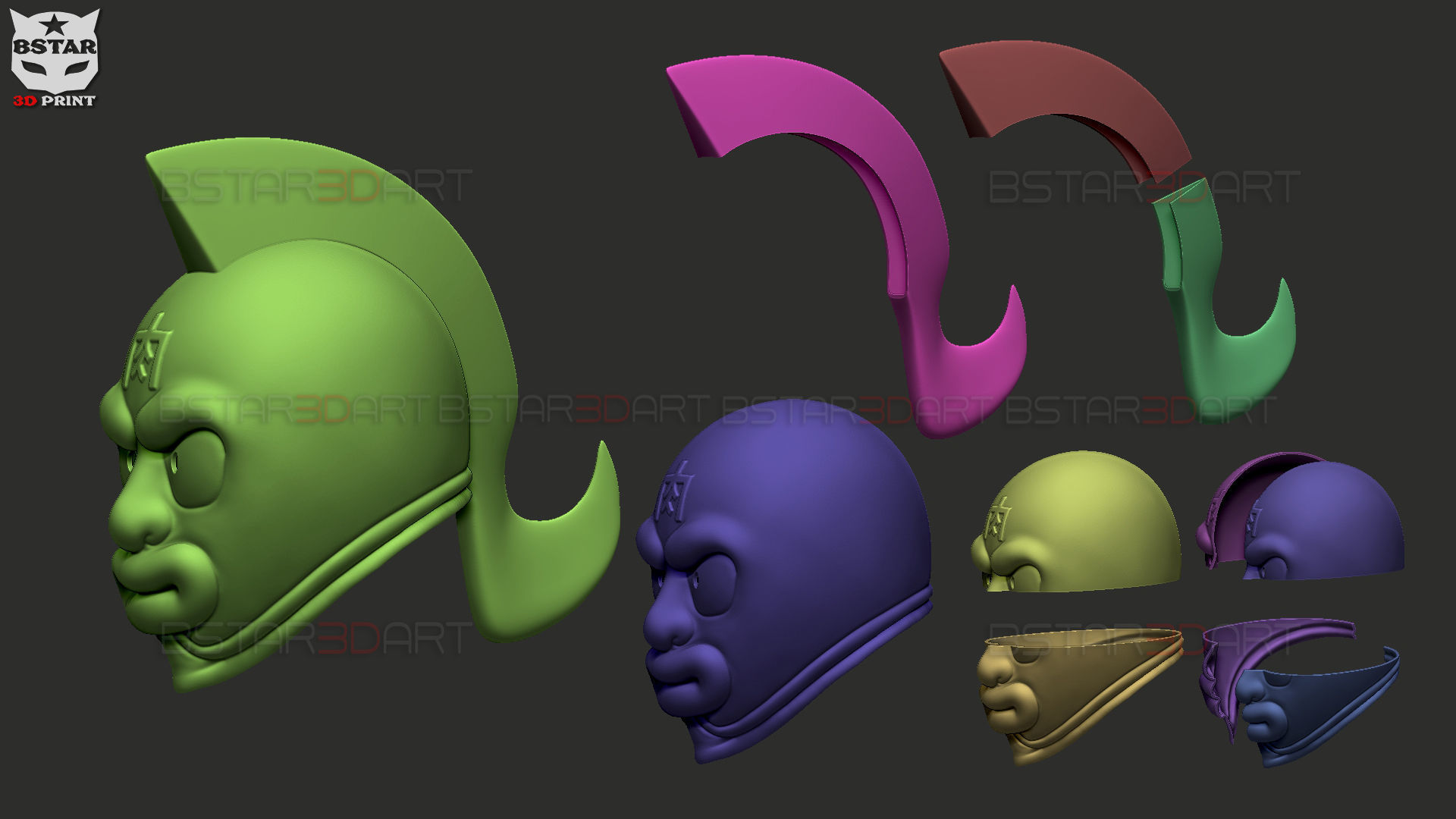 Kinnikuman Legacy Mask - Ultimate Muscle Cosplay 3D print model_27