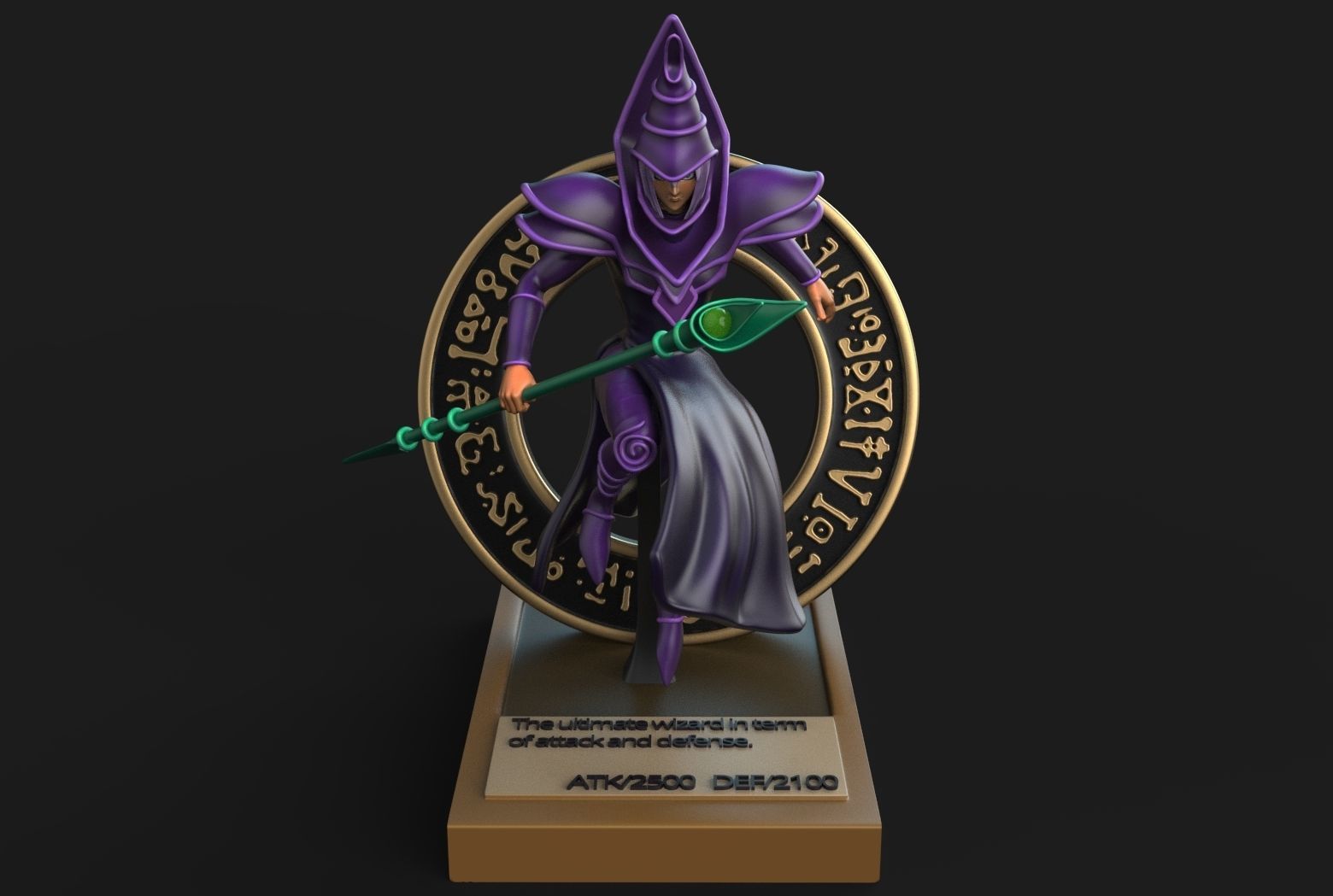 Dark Magician Yugioh 3D Printing model 3D print model_6