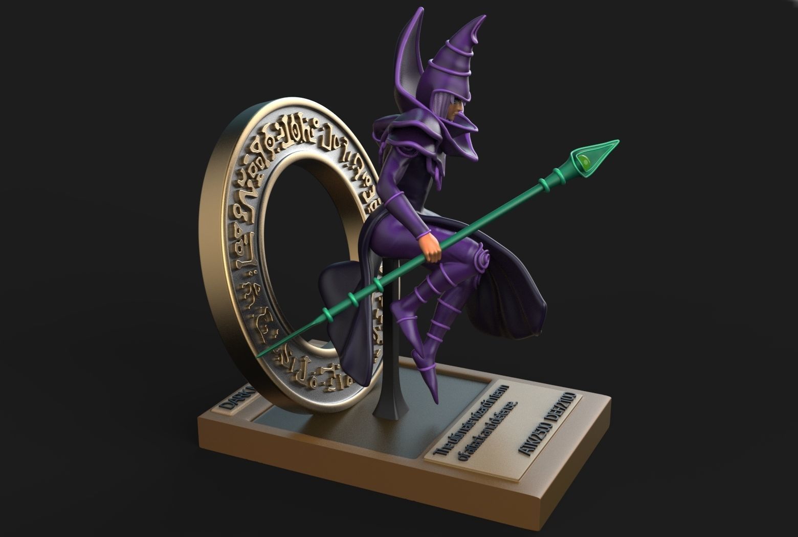 Dark Magician Yugioh 3D Printing model 3D print model_2