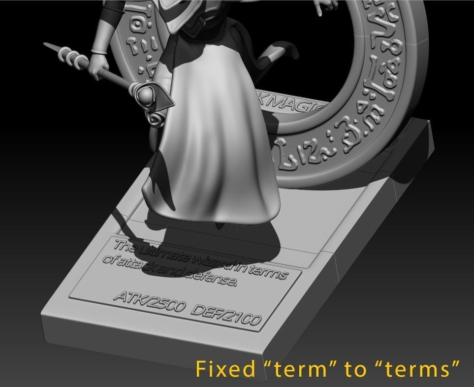 Dark Magician Yugioh 3D Printing model 3D print model_10