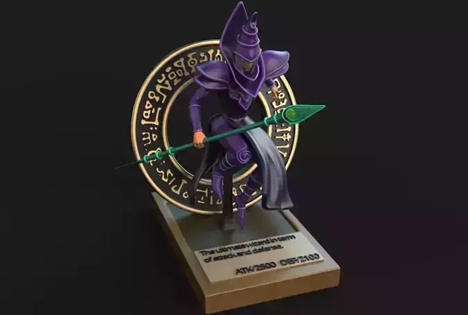Dark Magician Yugioh 3D Printing model 3D print model