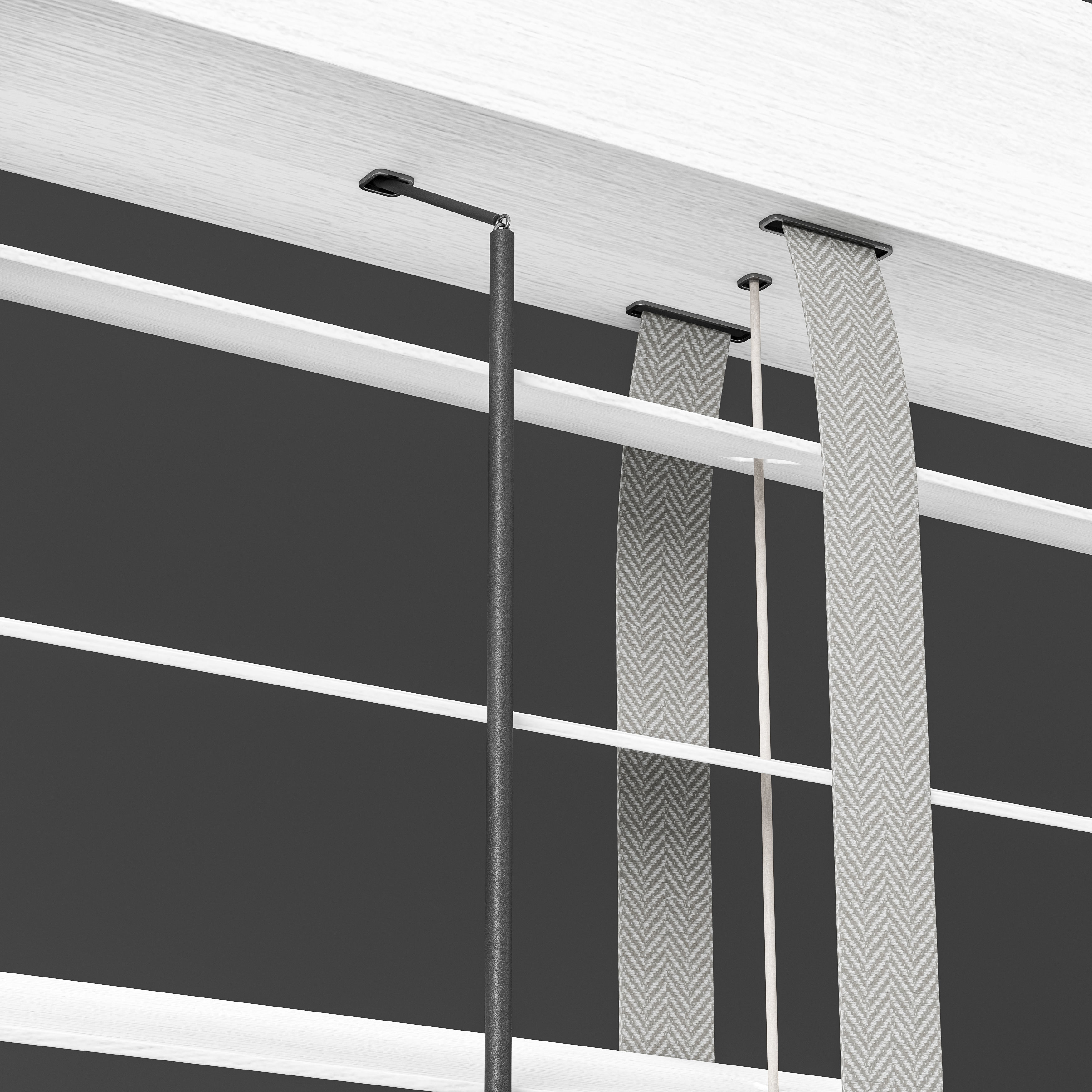 Wooden blinds Set 05 3D model_1