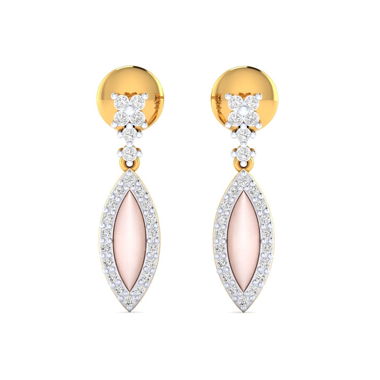 Women Long Drop Earrings STL JCD OBJ FBX Renders Details 3D print model_17