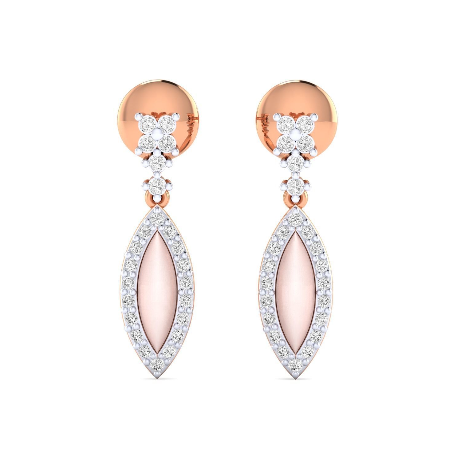 Women Long Drop Earrings STL JCD OBJ FBX Renders Details 3D print model_13