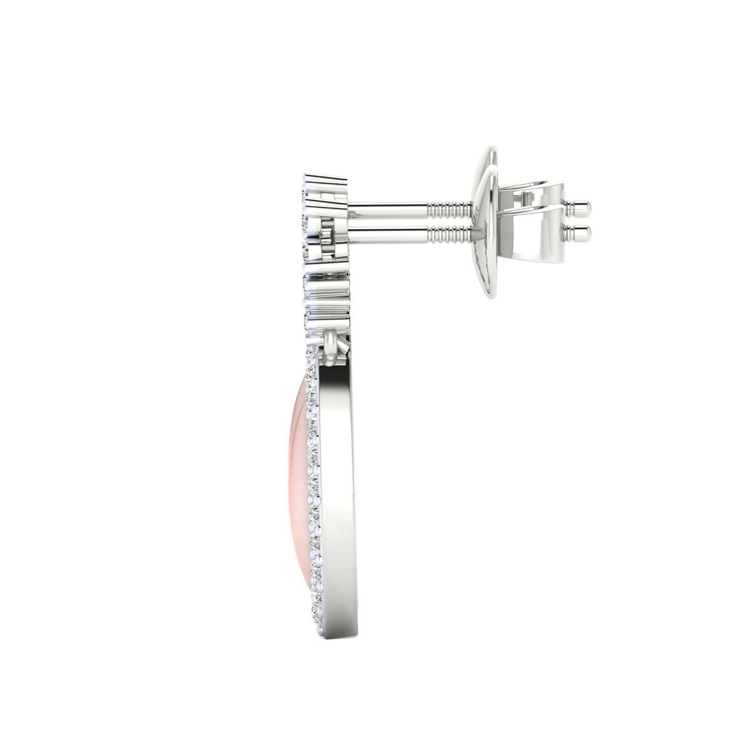 Women Long Drop Earrings STL JCD OBJ FBX Renders Details 3D print model_10