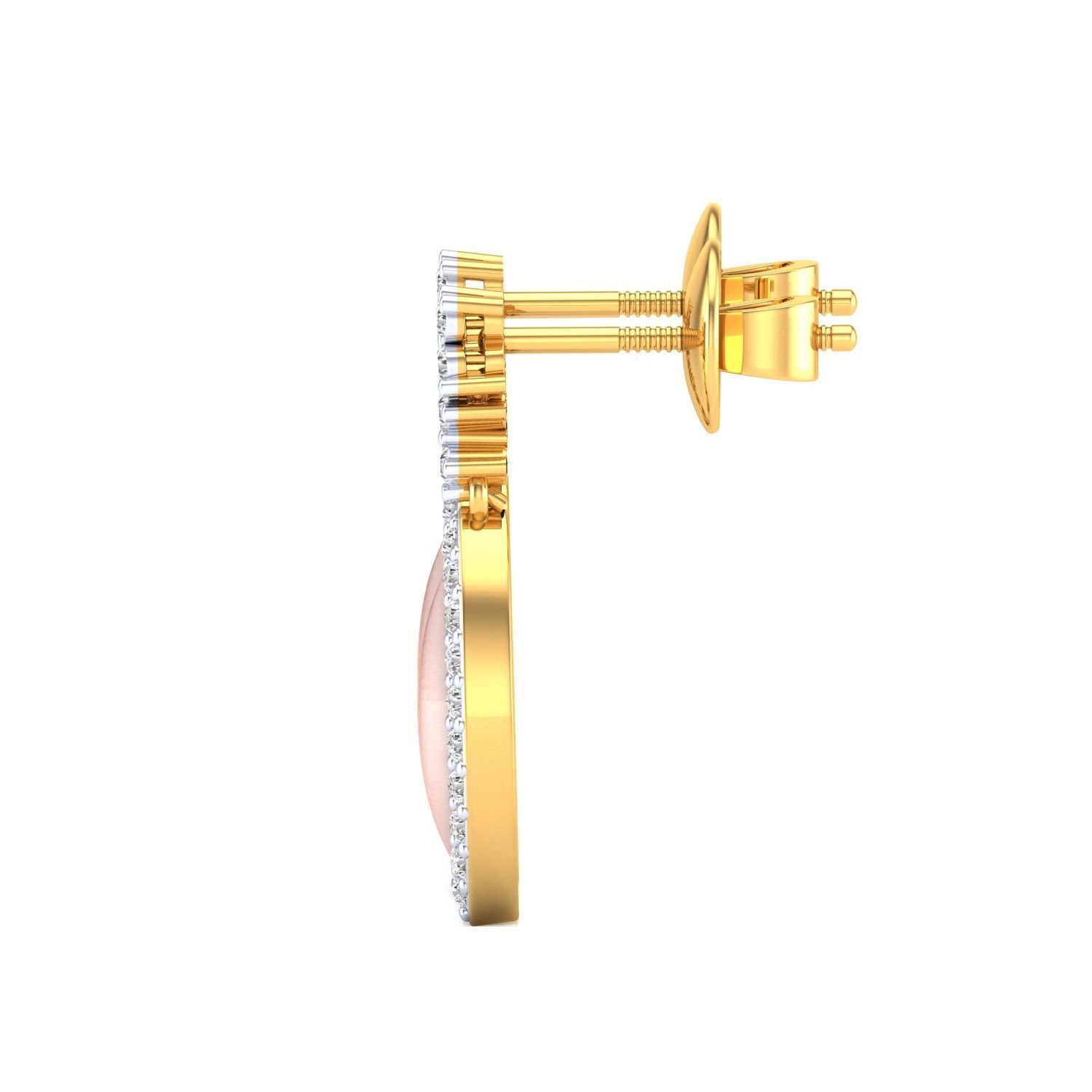 Women Long Drop Earrings STL JCD OBJ FBX Renders Details 3D print model_12