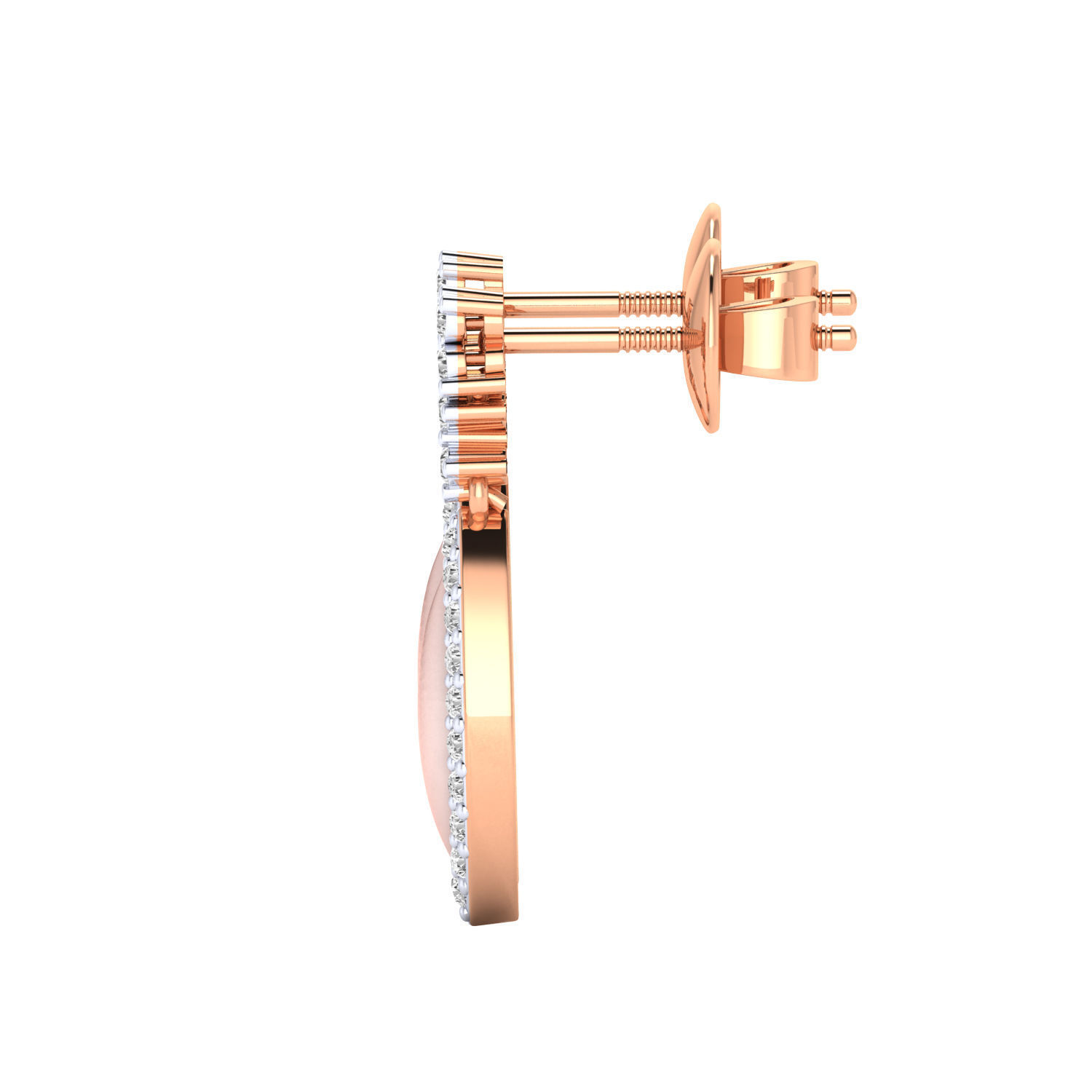 Women Long Drop Earrings STL JCD OBJ FBX Renders Details 3D print model_7