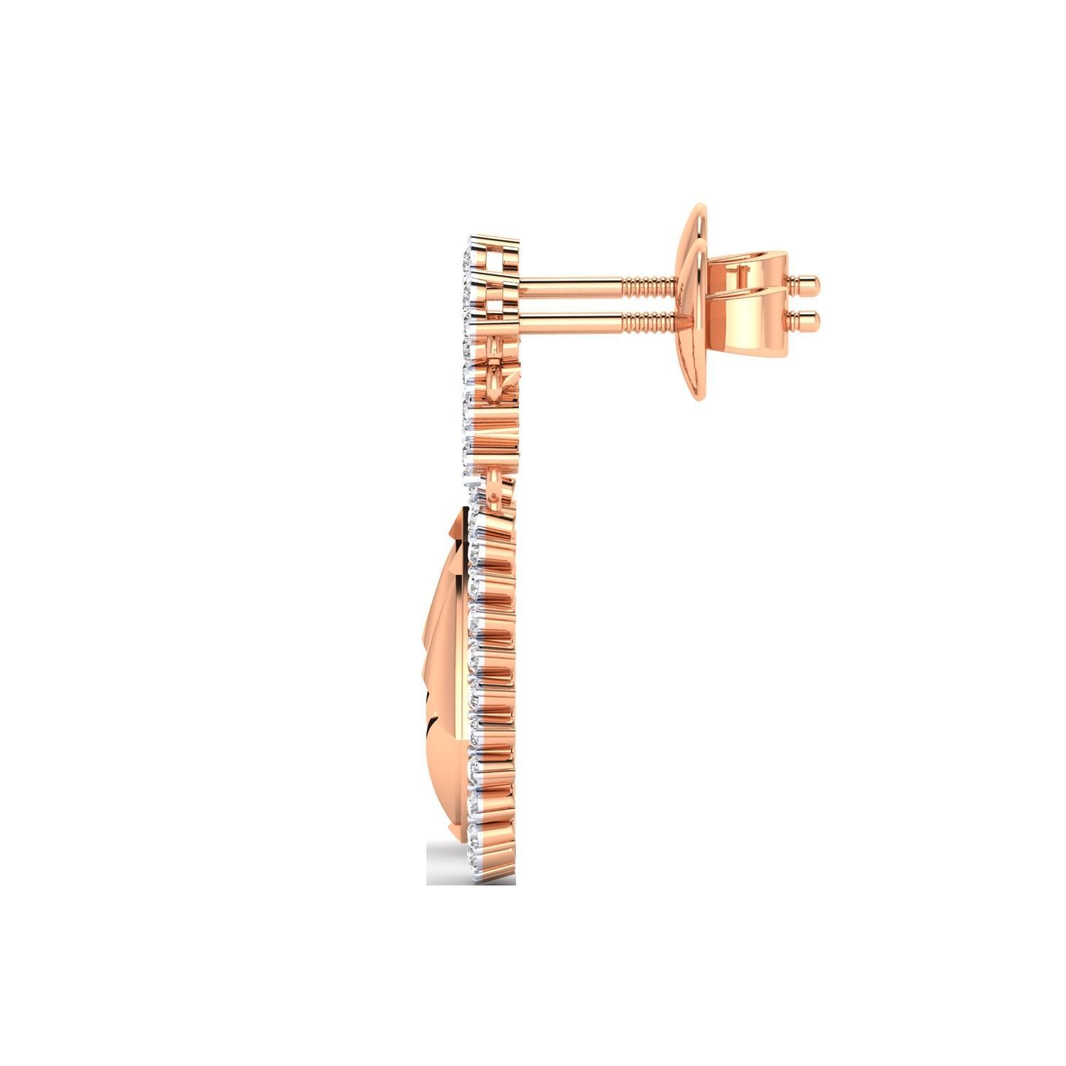 Women Long Drop Earrings STL JCD OBJ FBX Renders Details 3D print model_8