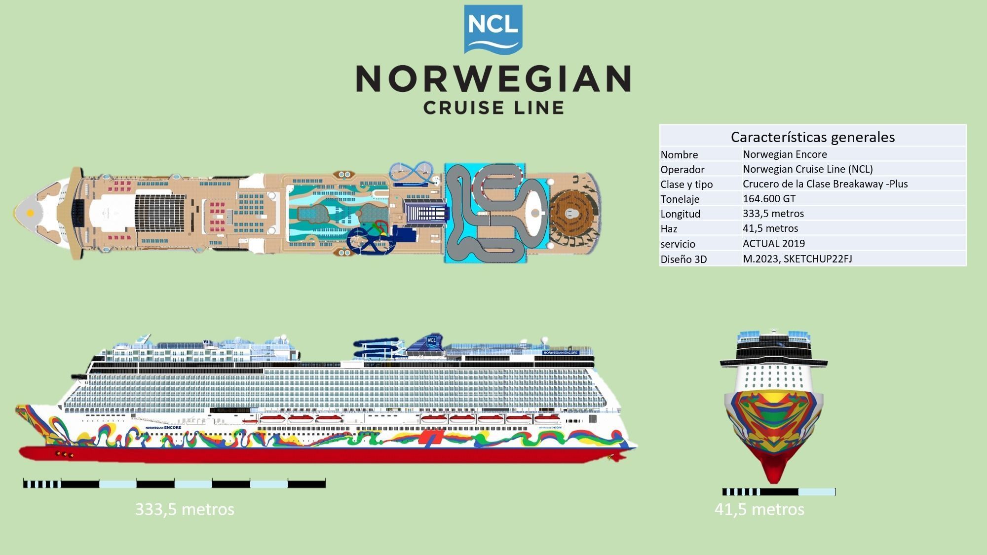 Norwegian Encore 3D model_2