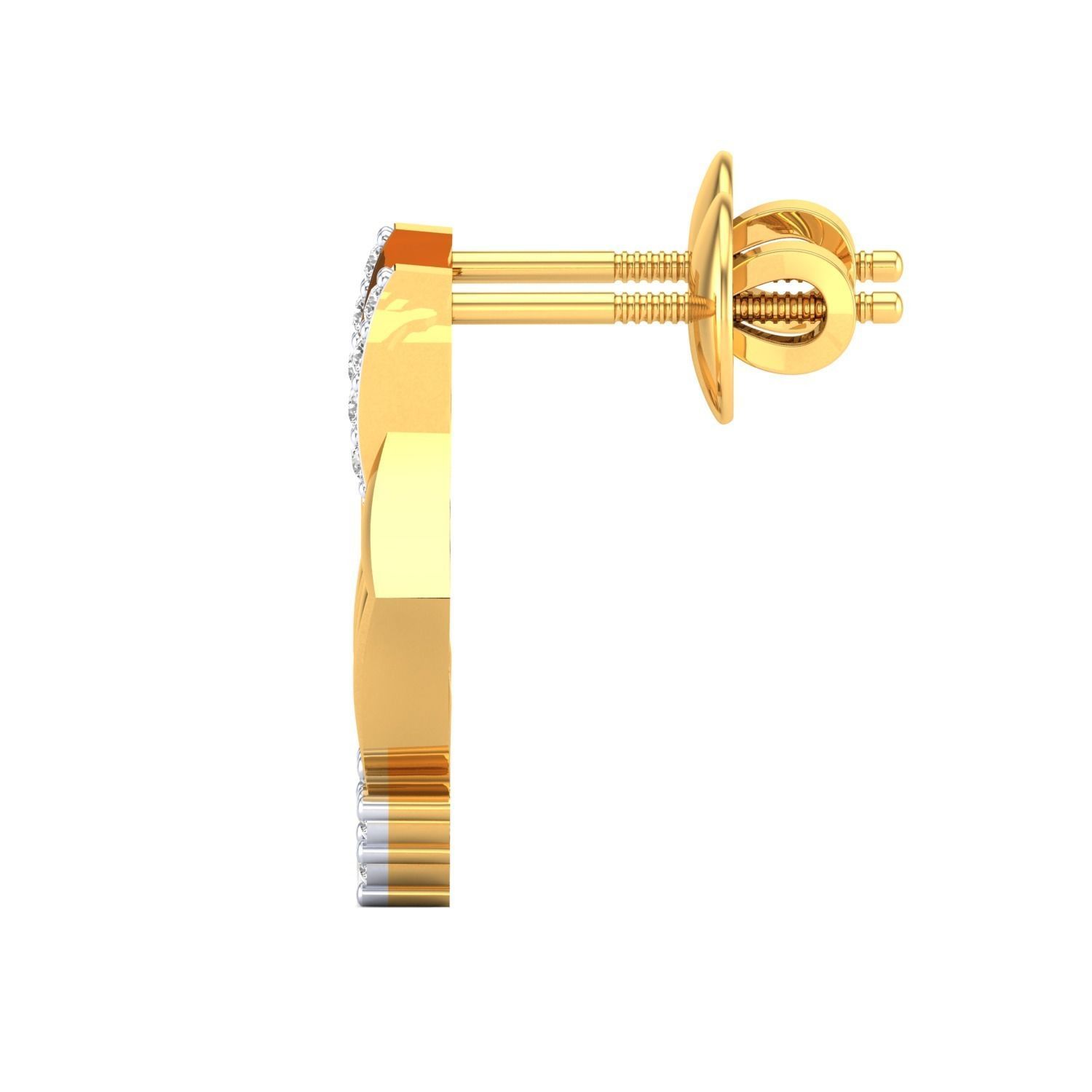 Women Earrings STL JCD OBJ FBX Renders Details 3D print model_12