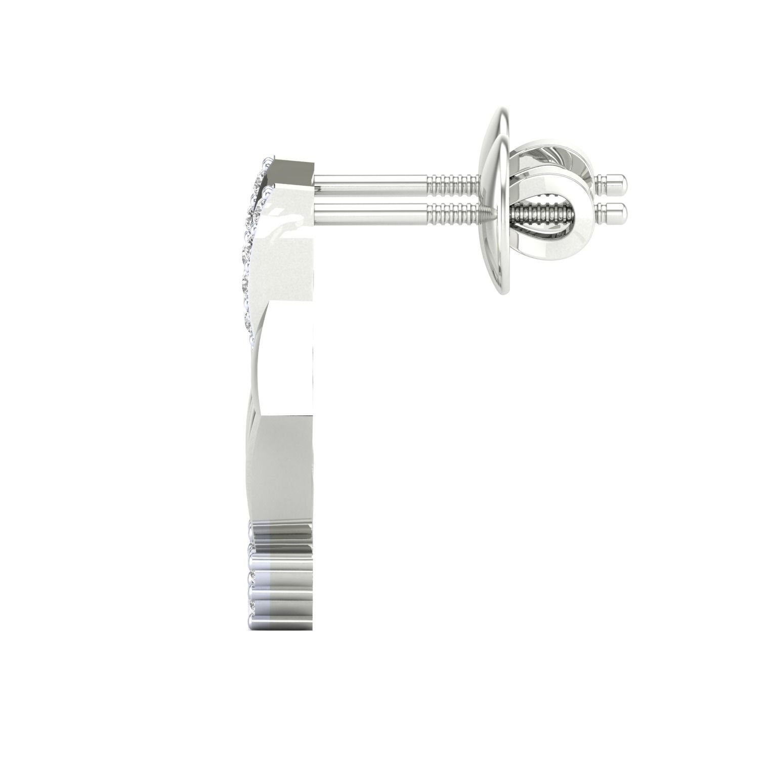 Women Earrings STL JCD OBJ FBX Renders Details 3D print model_10