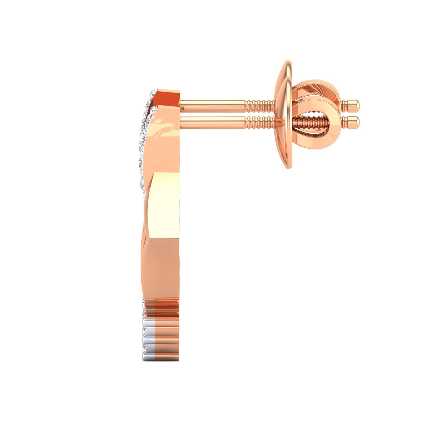 Women Earrings STL JCD OBJ FBX Renders Details 3D print model_8