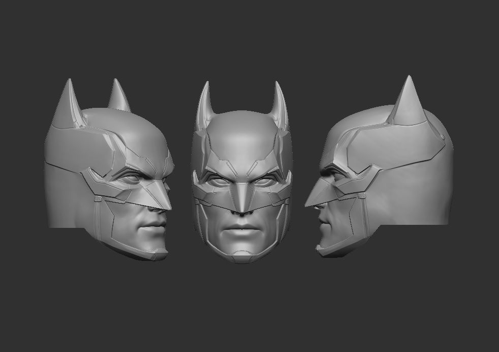 Batman Gotham Knights - Headsculpt for Action Figures 3D print model_1