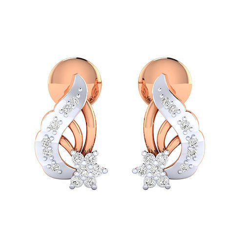 Women Earrings STL JCD OBJ FBX Renders Details 3D print model