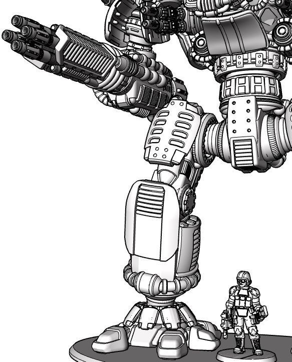 Project Dominator Gunslinger-S Long Range Variant 3D print model_5
