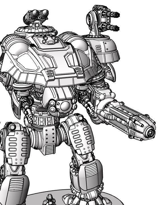 Project Dominator Gunslinger-S Long Range Variant 3D print model_4
