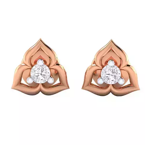 Women Stud Earrings STL JCD OBJ FBX Renders Details 3D print model