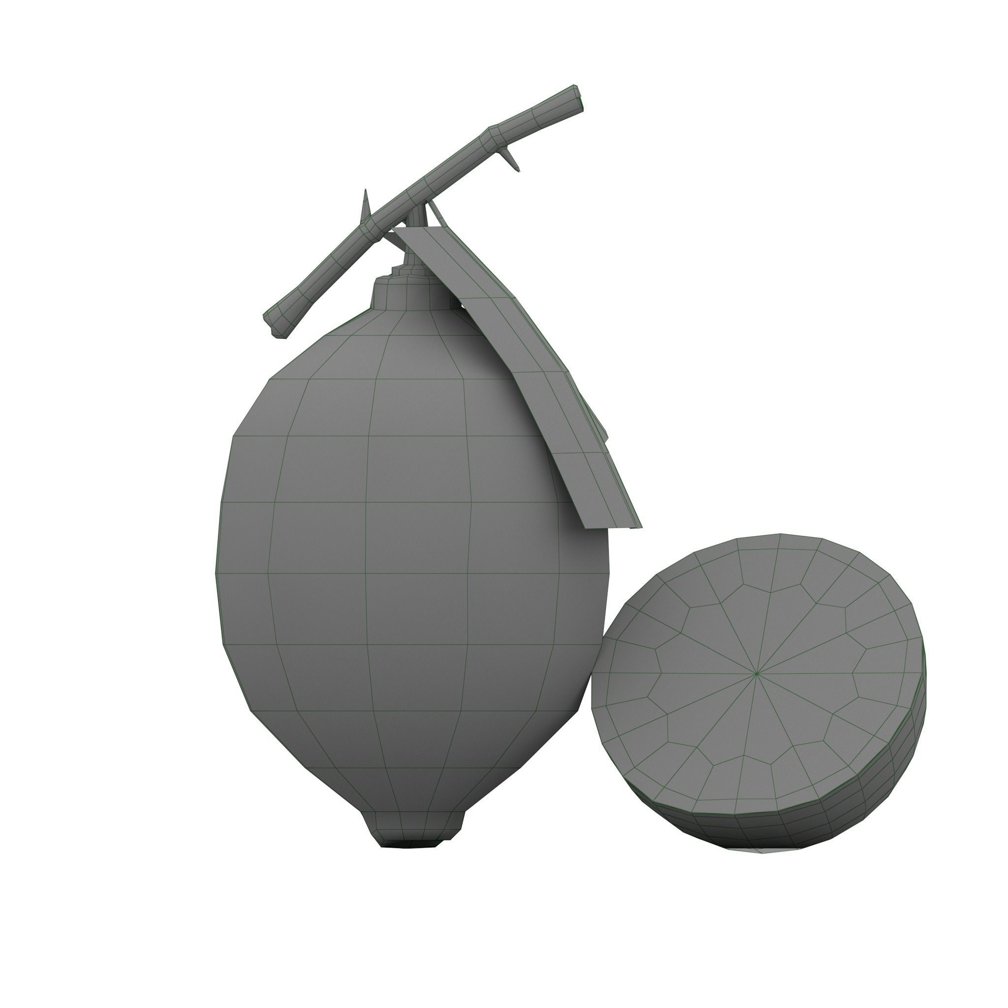 Fruits Lemon  Low-poly 3D model_9