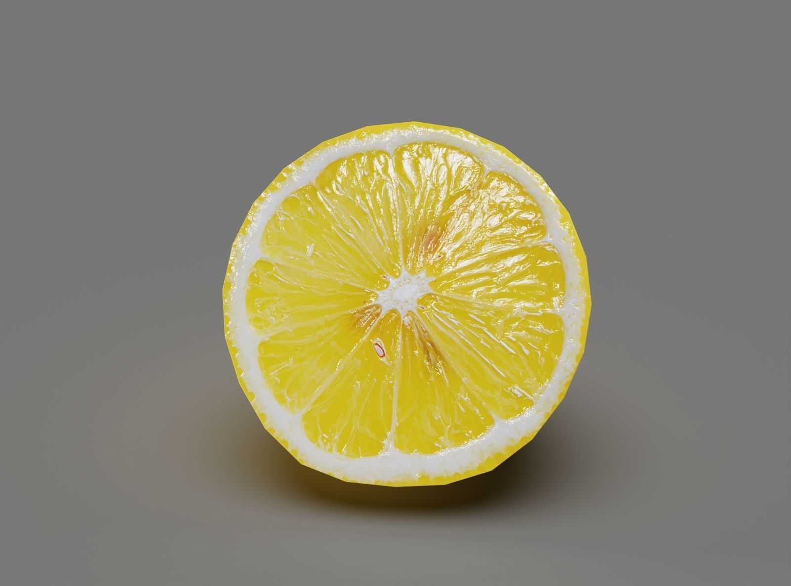 Fruits Lemon  Low-poly 3D model_6