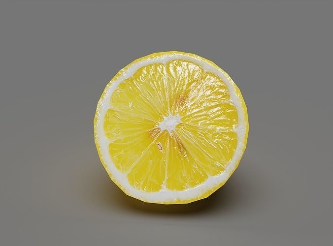 Fruits Lemon  Low-poly 3D model 7