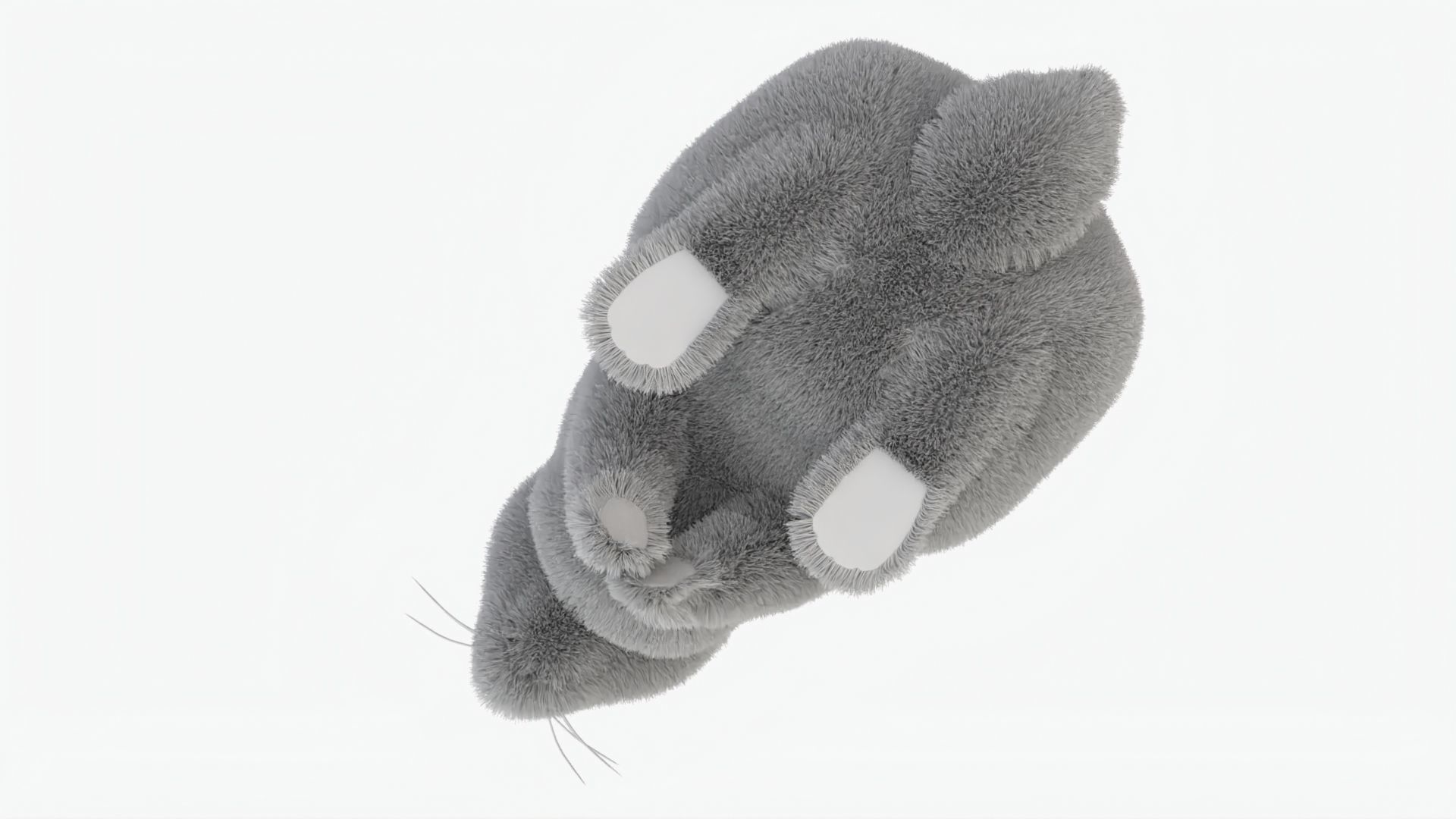 Dirty Rigged Rabbit with XGEN fur for MAYA Arnold Low-poly 3D model_1