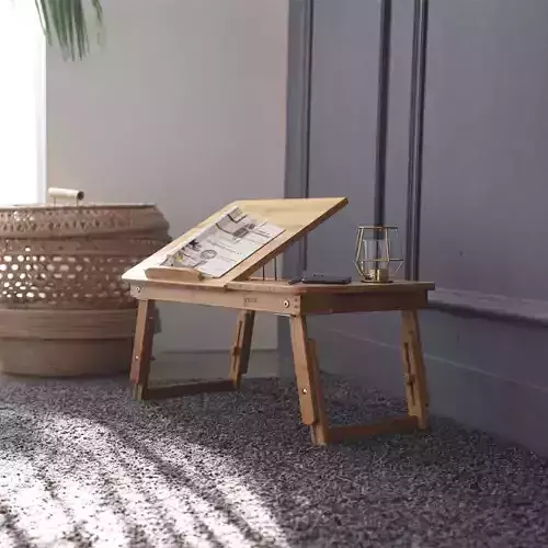 Bamboo axle sitting table S size