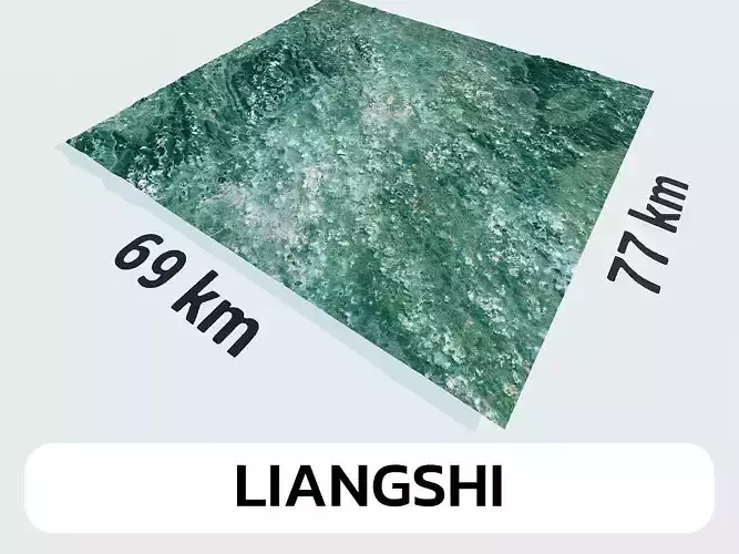 Liangshi China City Landscape 3D Model