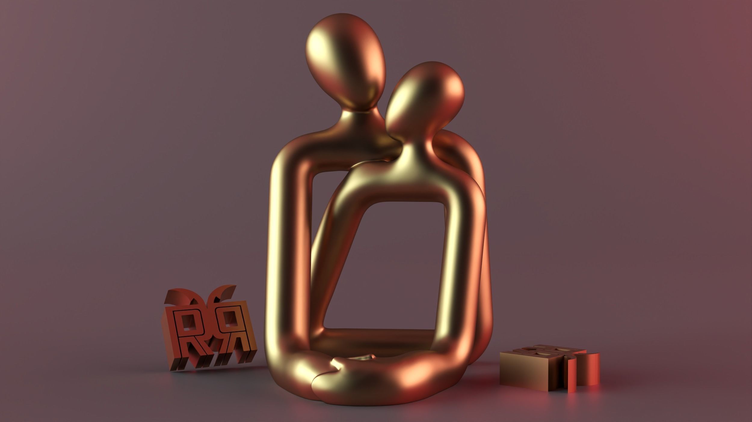 love decor Sculpture 02 3D print model_4