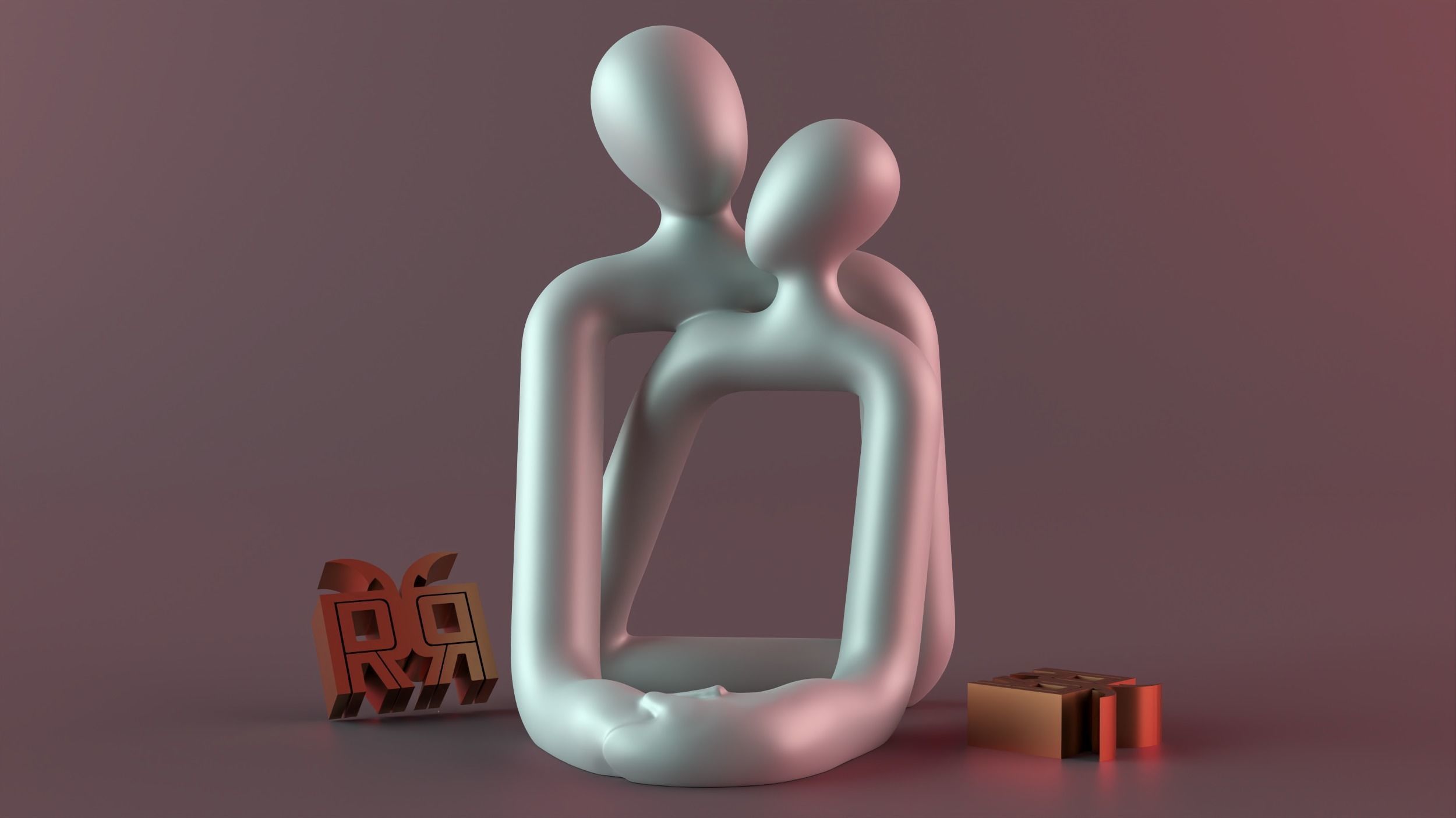 love decor Sculpture 02 3D print model_2