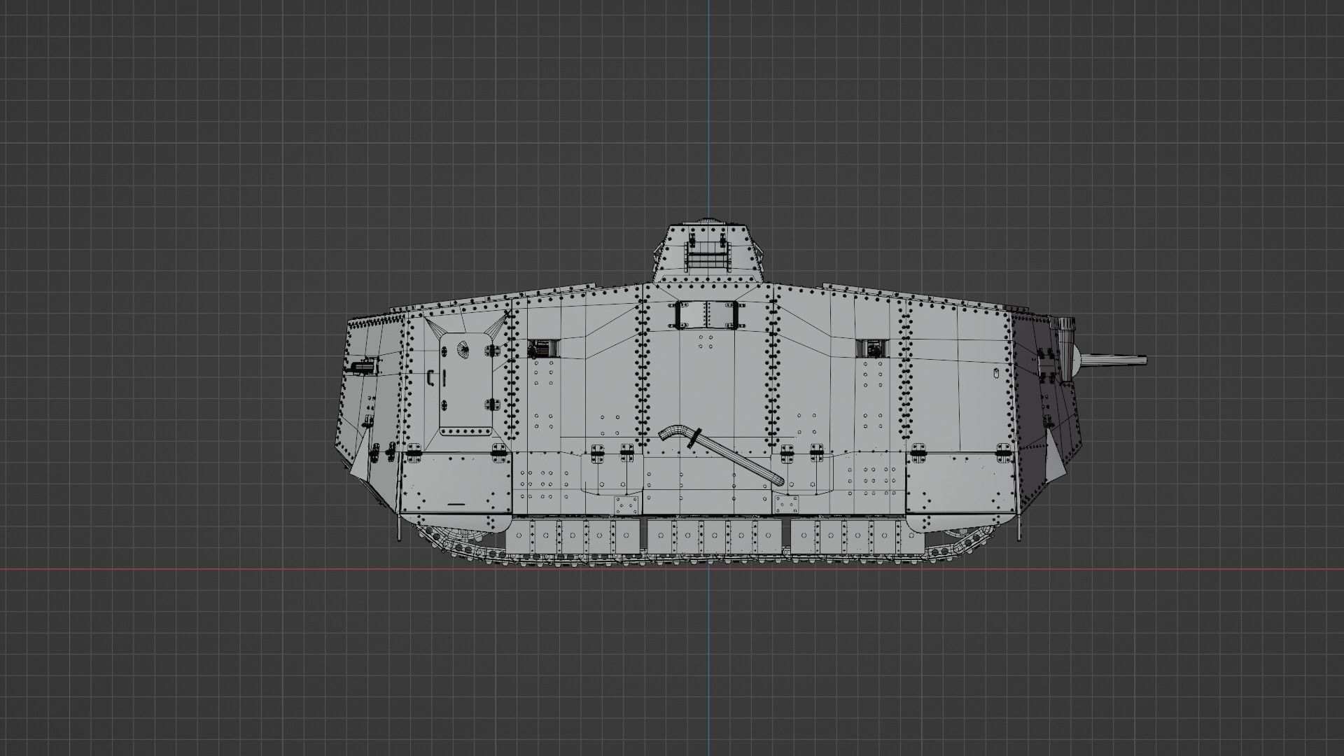 A7V Tank 3D model_5