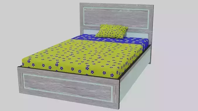Small-Double Sized 3D Bed