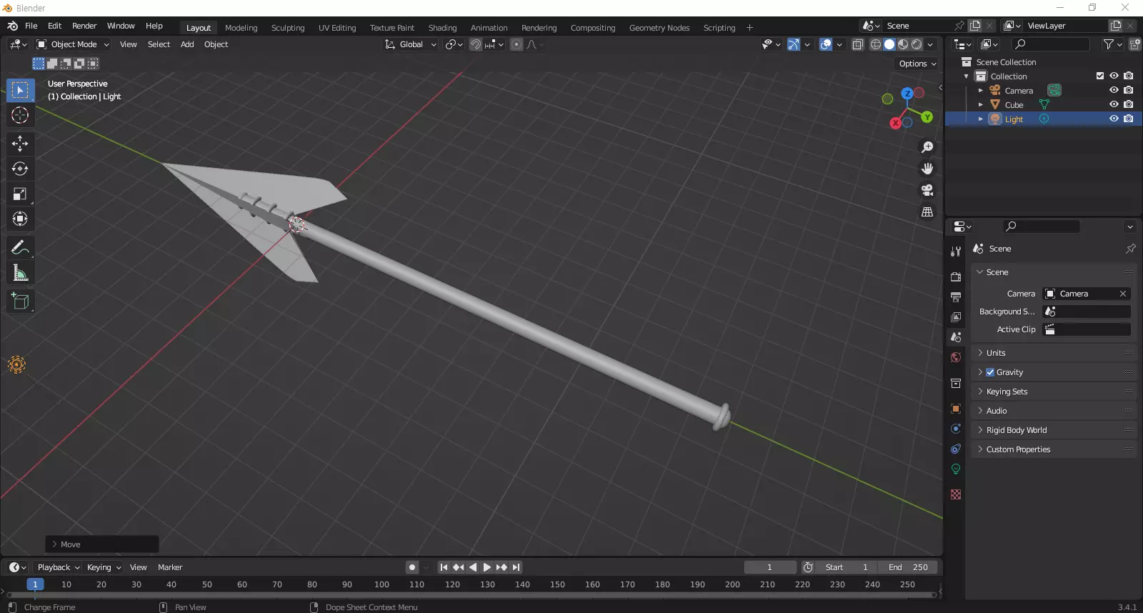 spear2 arrow Free 3D model